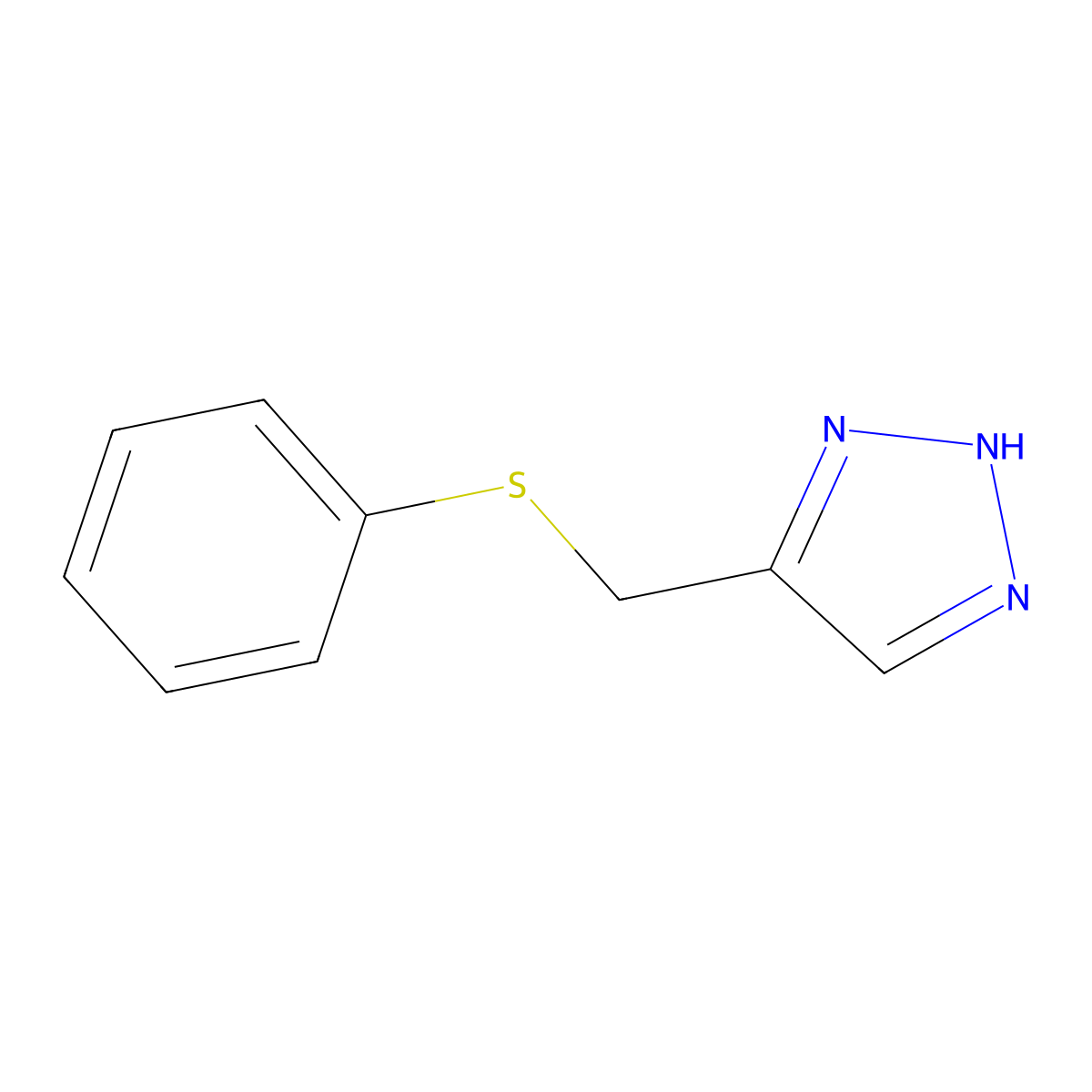 5-[(phenylsulfanyl)methyl]-1H-1,2,3-triazole molecular structure, CAS 1256164-24-5