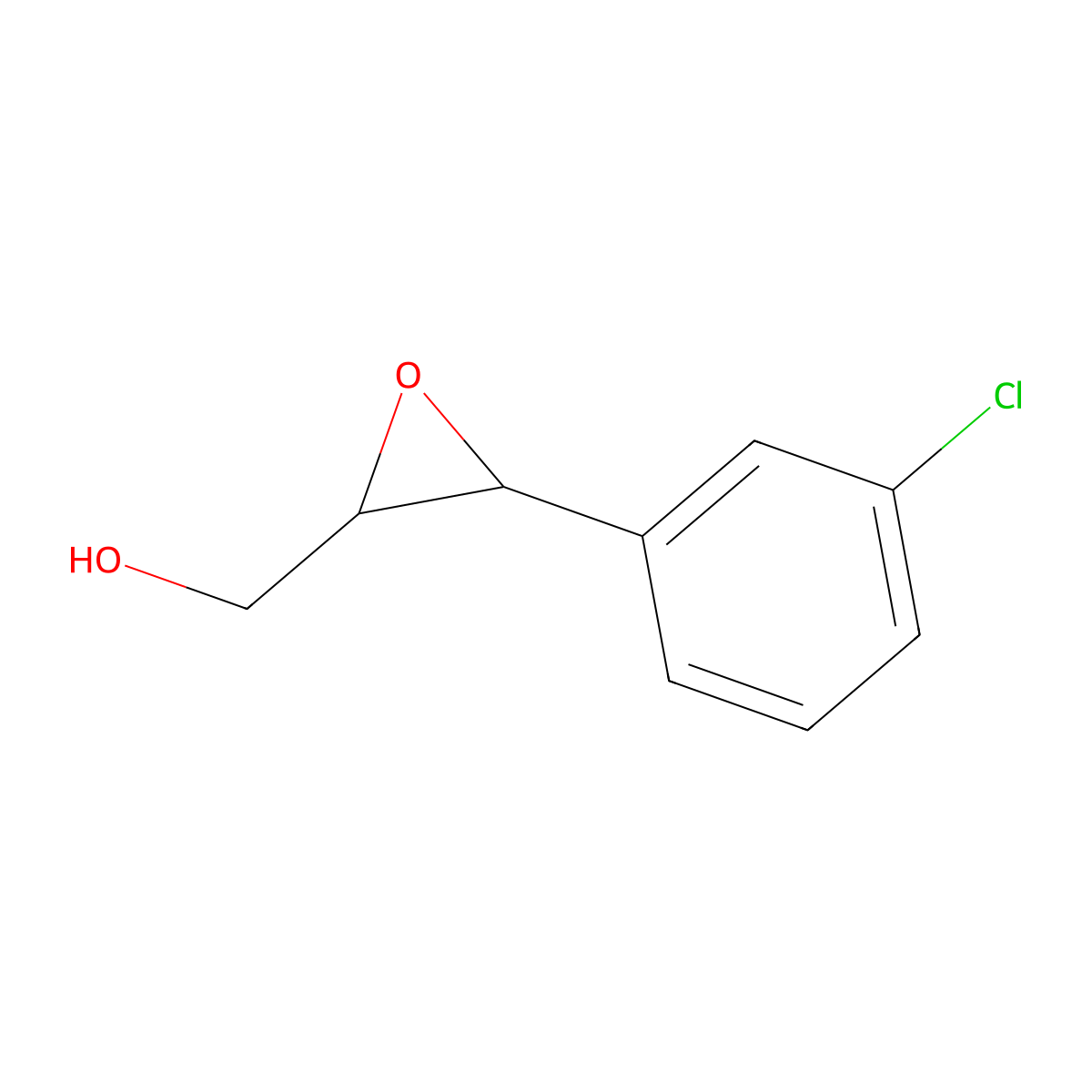 [3-(3-Chlorophenyl)oxiran-2-yl]methanol molecular structure, CAS 125617-30-3