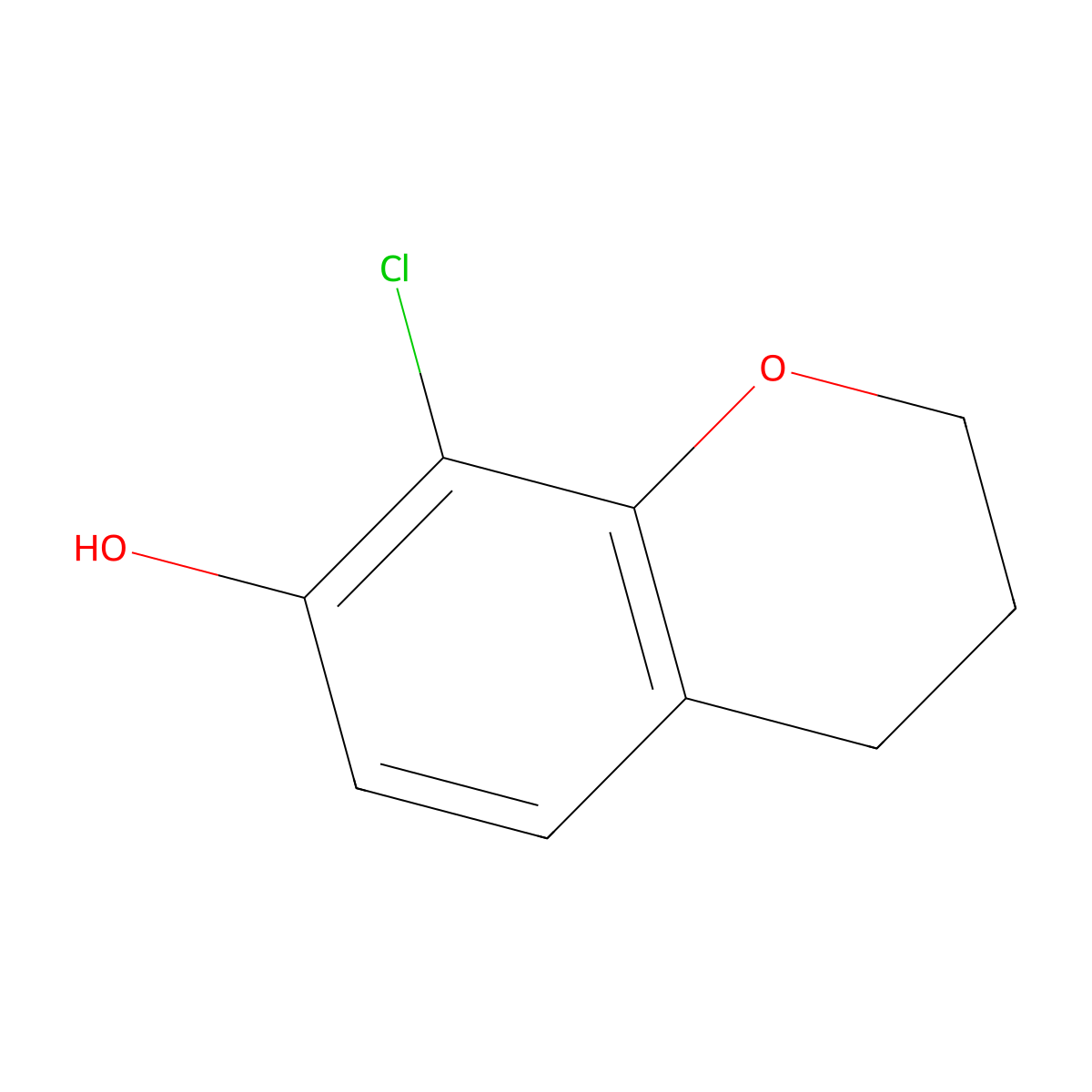 8-Chlorochroman-7-ol molecular structure, CAS 1256255-23-8