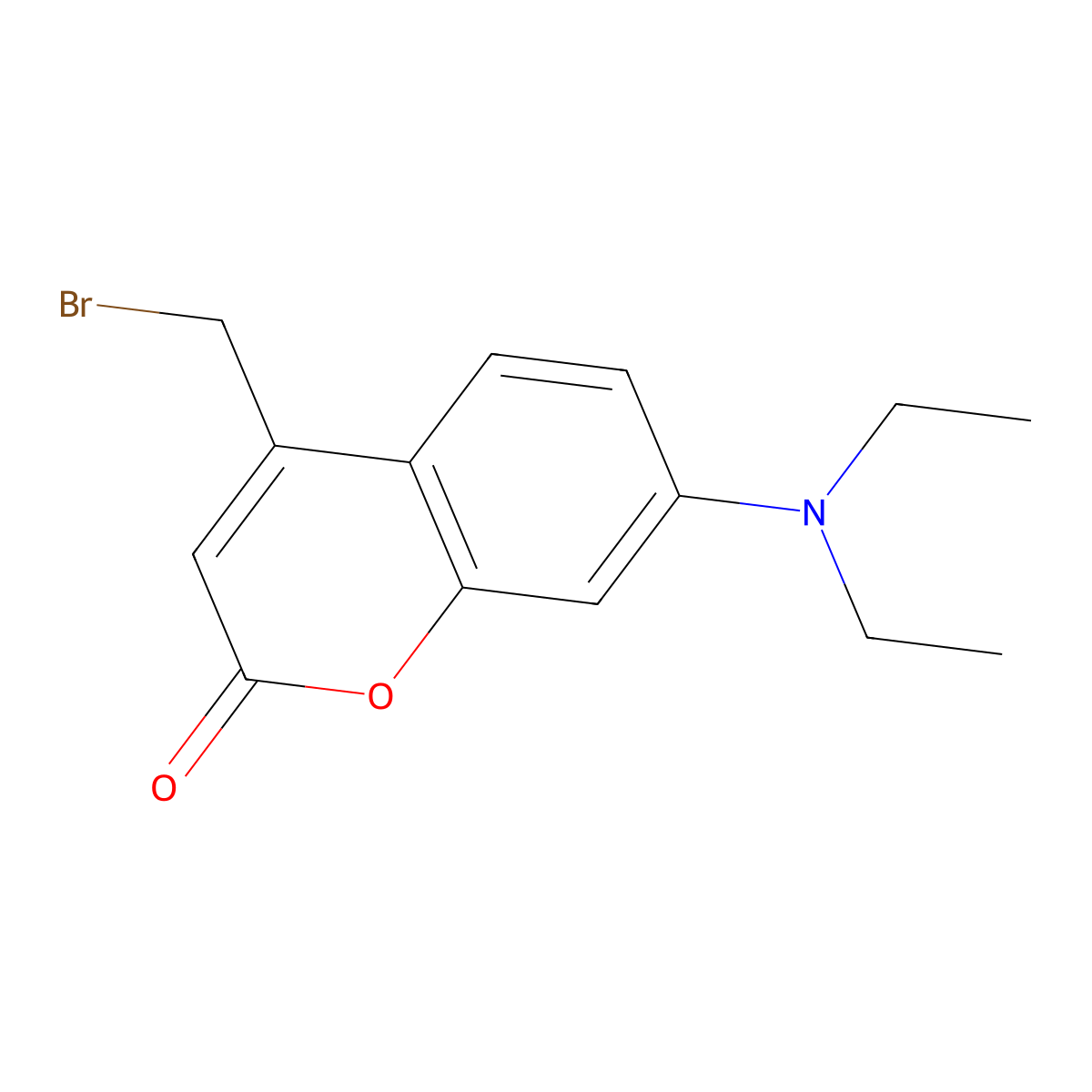 4-(Bromomethyl)-7-(diethylamino)coumarin molecular structure, CAS 1256259-14-9