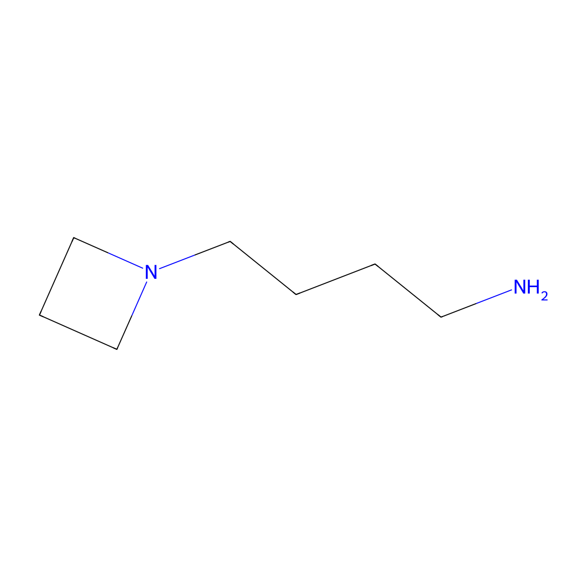 4-(Azetidin-1-yl)butan-1-amine molecular structure, CAS 1256276-42-2
