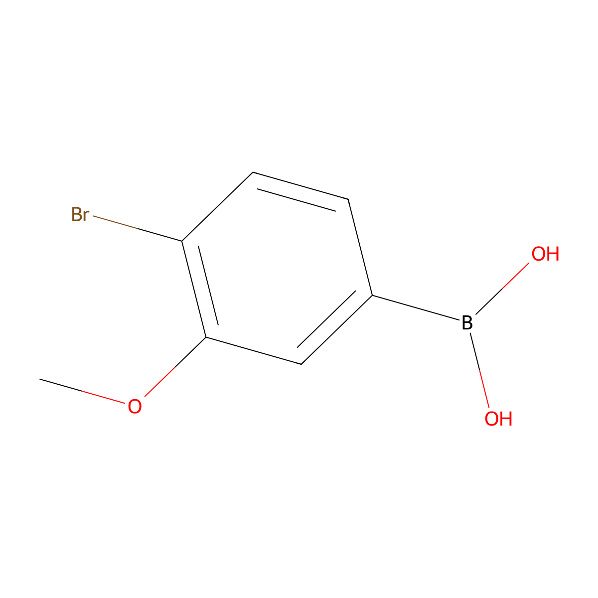 (4-Bromo-3-methoxyphenyl)boronic acid molecular structure, CAS 1256345-59-1