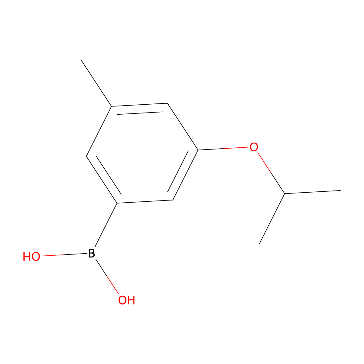 3-Isopropoxy-5-methylphenylboronic acid molecular structure, CAS 1256345-76-2