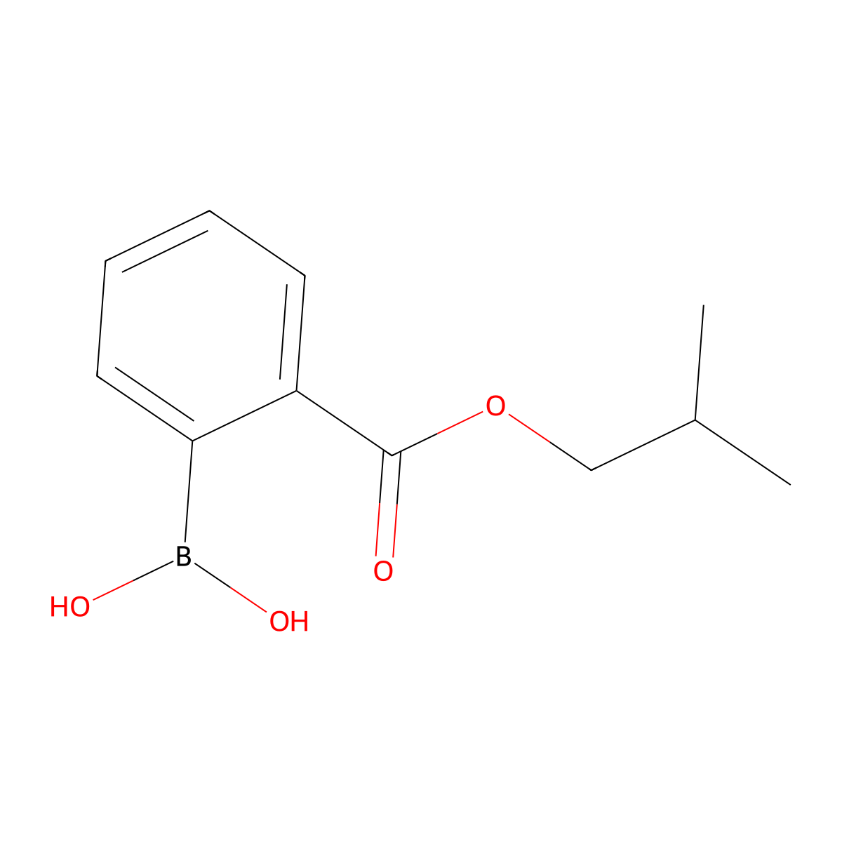 2-(Isobutoxycarbonyl)phenylboronic acid molecular structure, CAS 1256345-85-3
