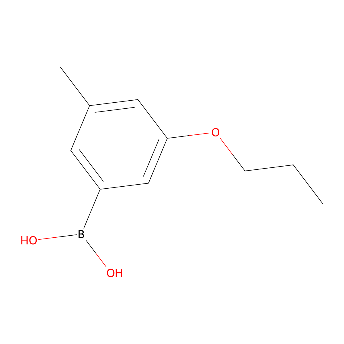 (3-Methyl-5-propoxyphenyl)boronic acid molecular structure, CAS 1256346-06-1