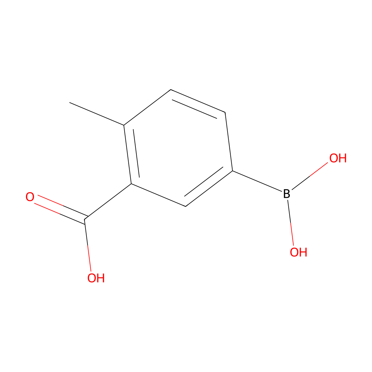 5-Borono-2-methylbenzoic acid molecular structure, CAS 1256346-18-5