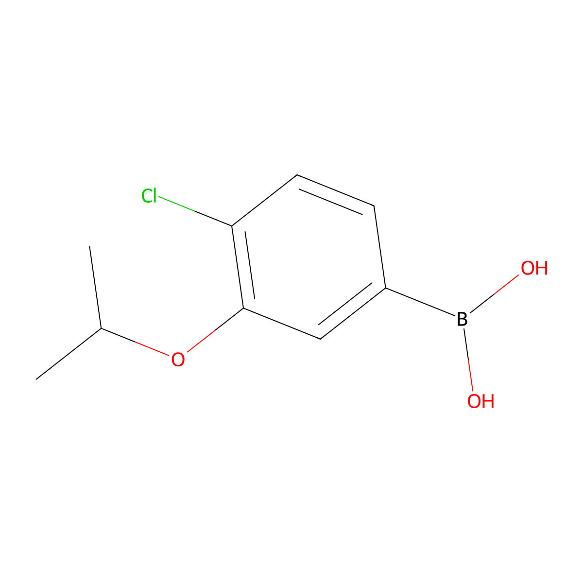 4-Chloro-3-isopropoxyphenylboronic acid molecular structure, CAS 1256346-35-6