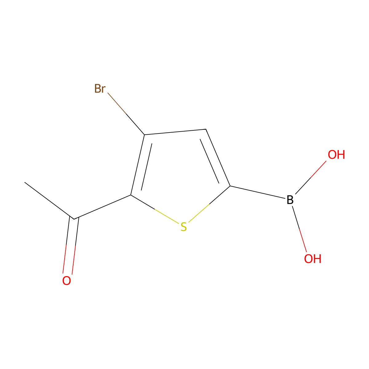 (5-Acetyl-4-bromothiophen-2-yl)boronic acid molecular structure, CAS 1256346-41-4