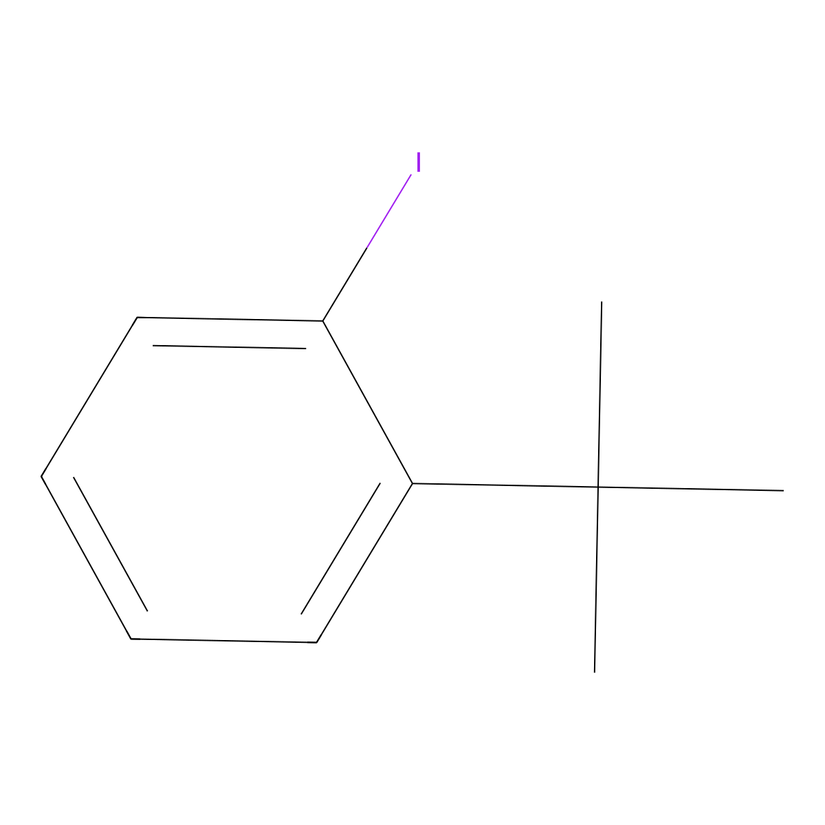 1-Tert-butyl-2-iodobenzene molecular structure, CAS 125635-08-7