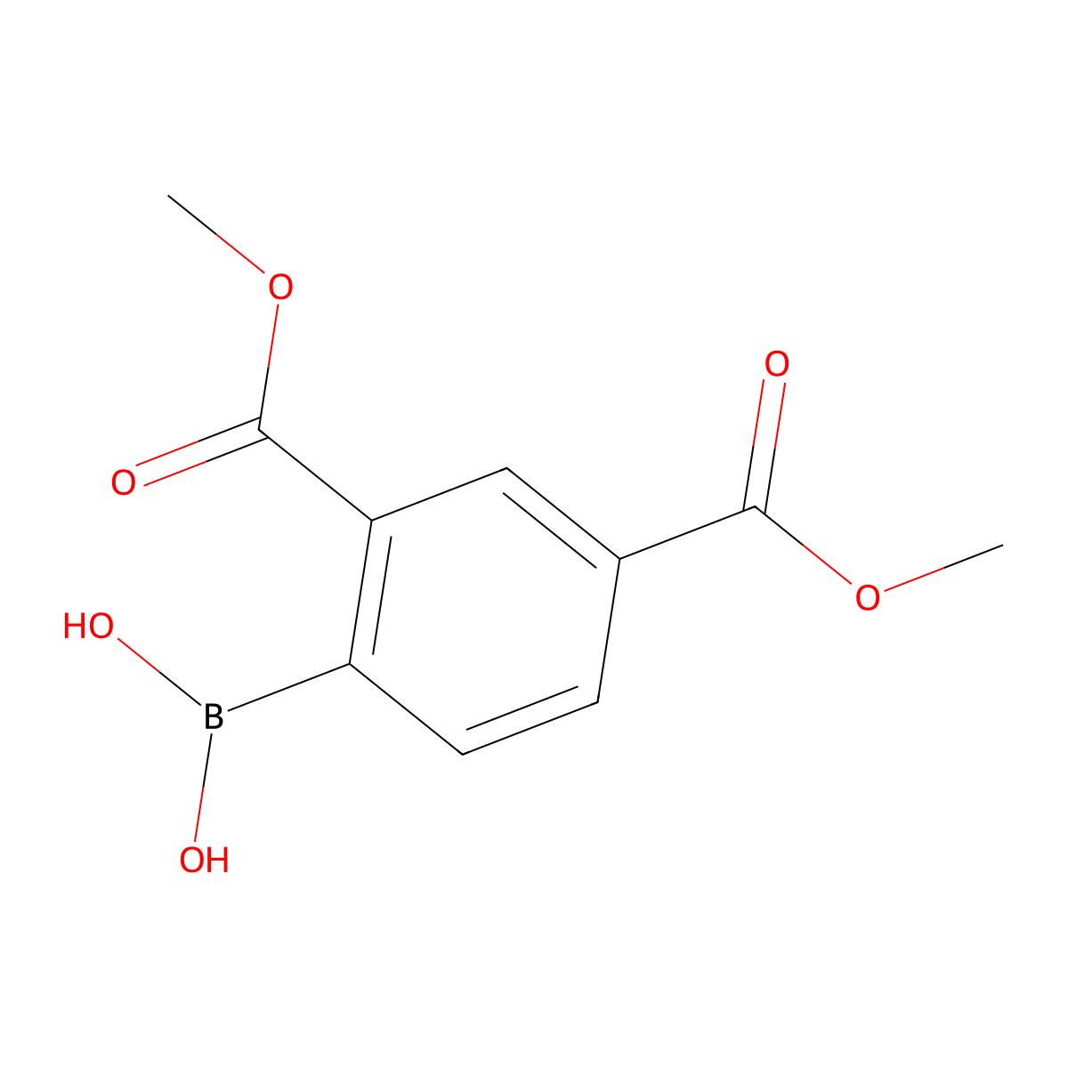 (2,4-Bis(methoxycarbonyl)phenyl)boronic acid molecular structure, CAS 1256354-98-9