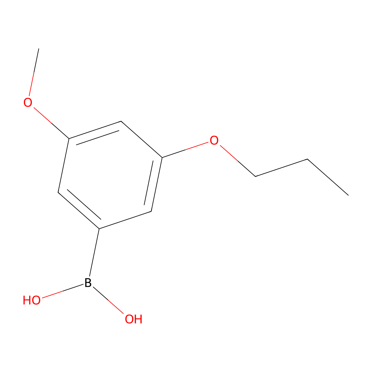 (3-Methoxy-5-propoxyphenyl)boronic acid molecular structure, CAS 1256355-14-2