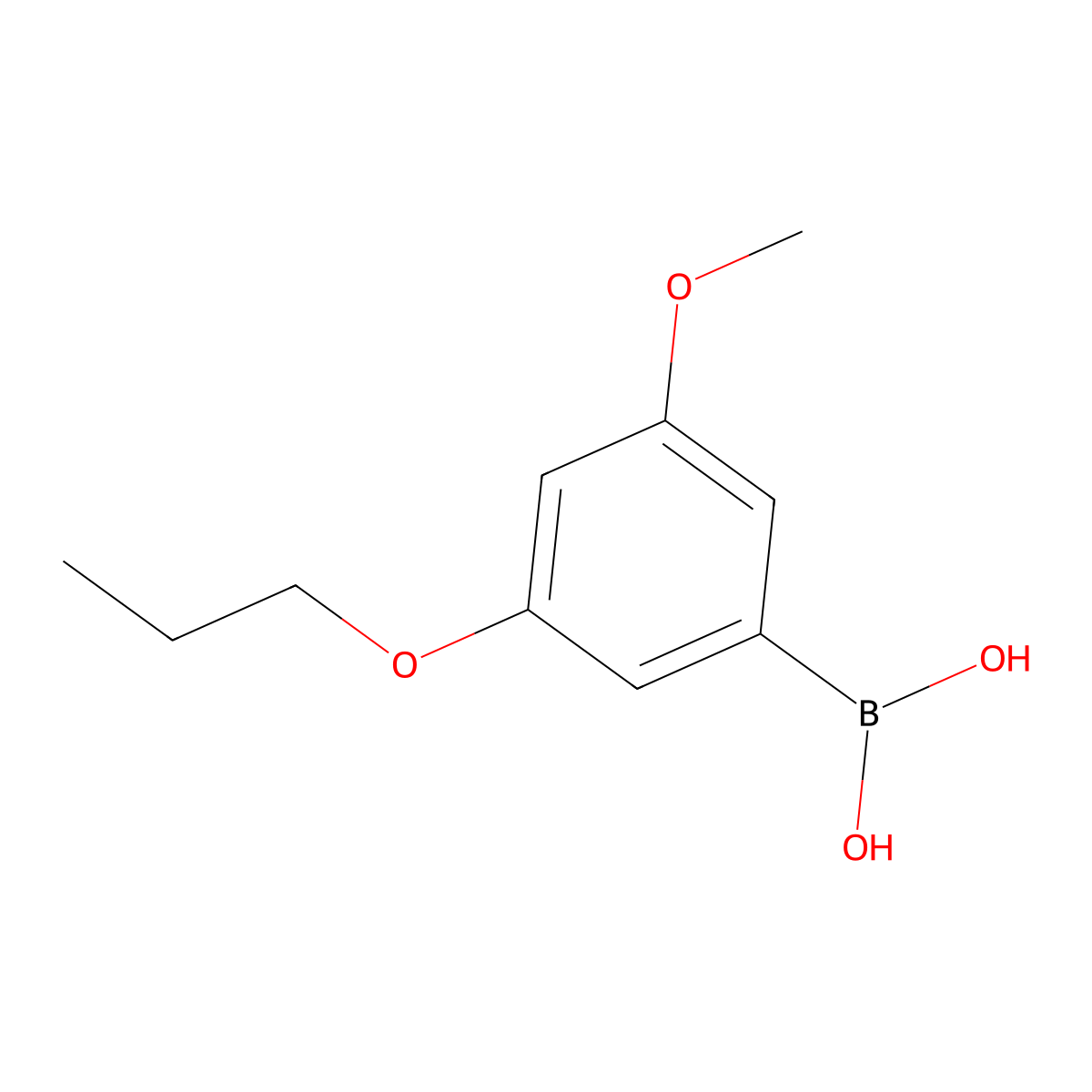 (3-Methoxy-5-propoxyphenyl)boronic acid molecular structure, CAS 1256355-14-2