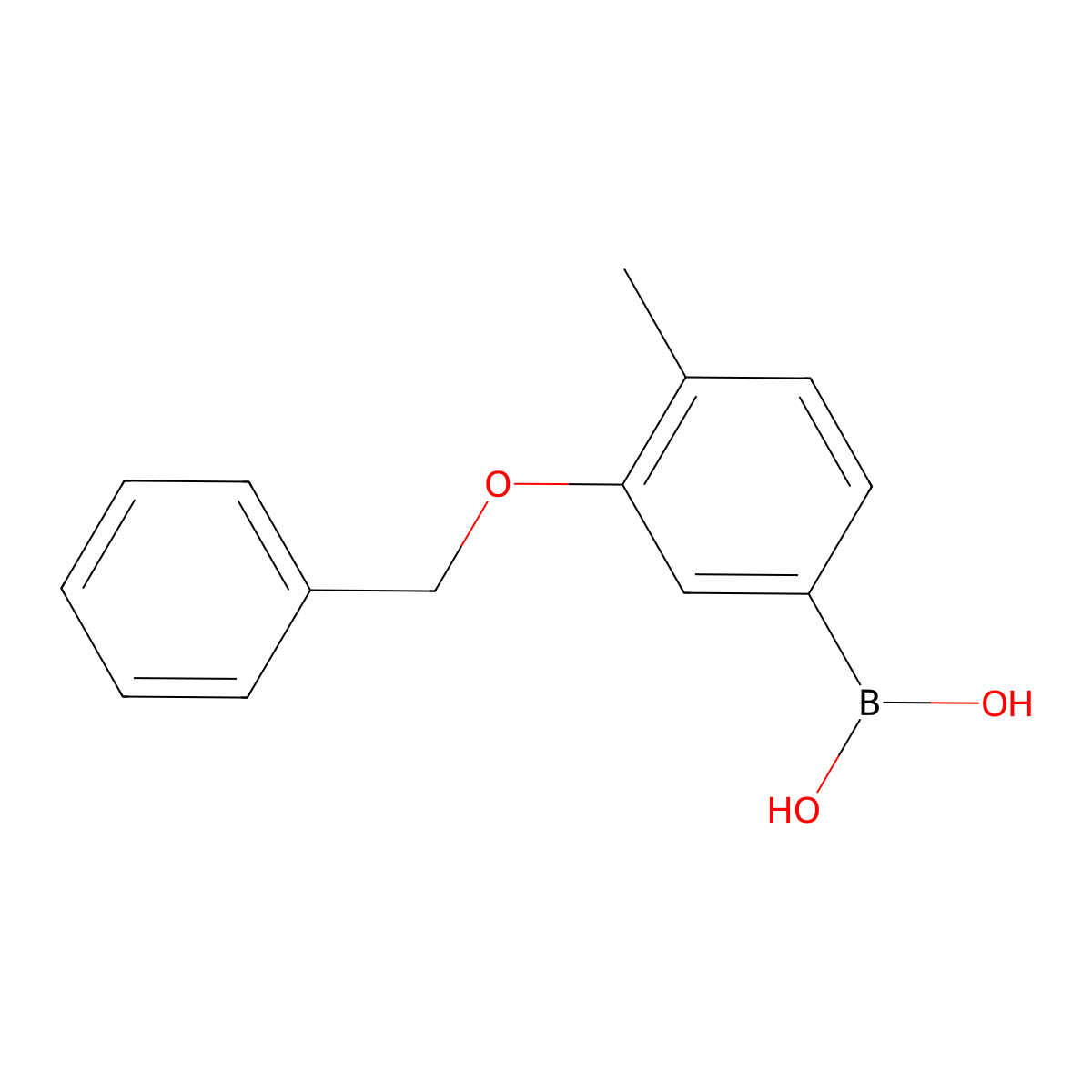 (3-(Benzyloxy)-4-methylphenyl)boronic acid molecular structure, CAS 1256355-31-3