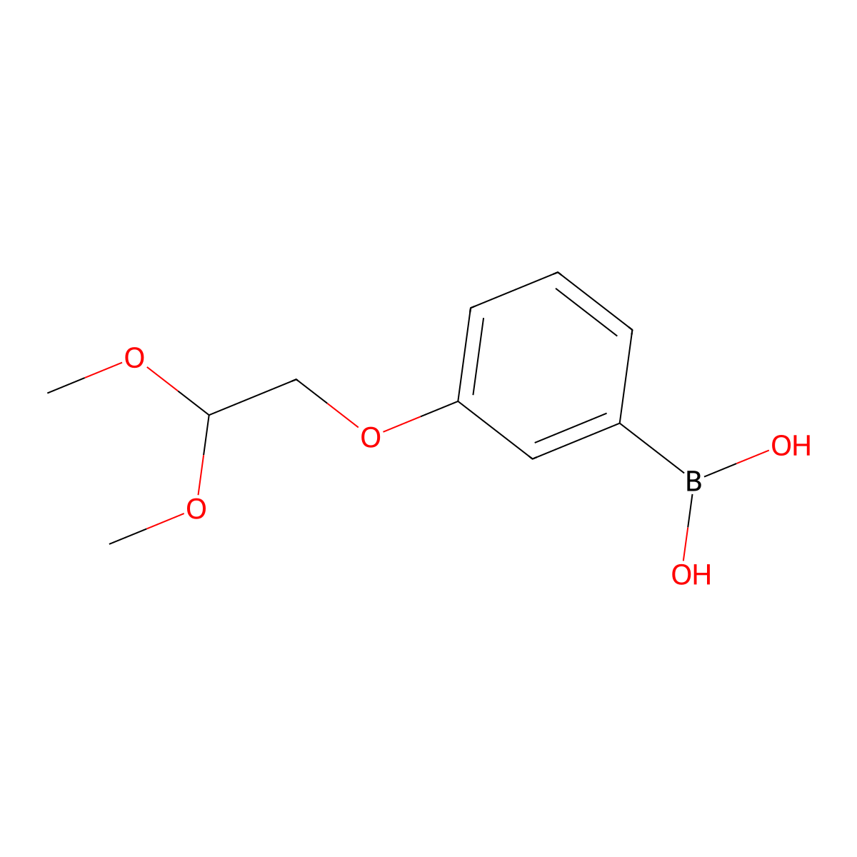 3-(2,2-Dimethoxyethoxy)phenylboronic acid molecular structure, CAS 1256355-35-7