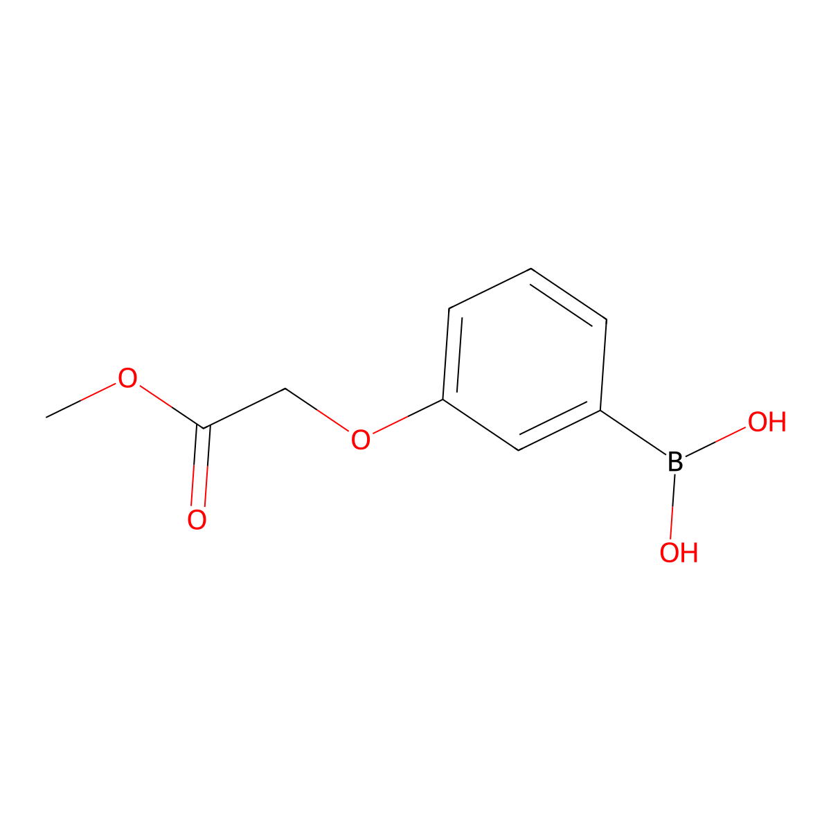 3-(2-Methoxy-2-oxoethoxy)phenylboronic acid molecular structure, CAS 1256355-55-1
