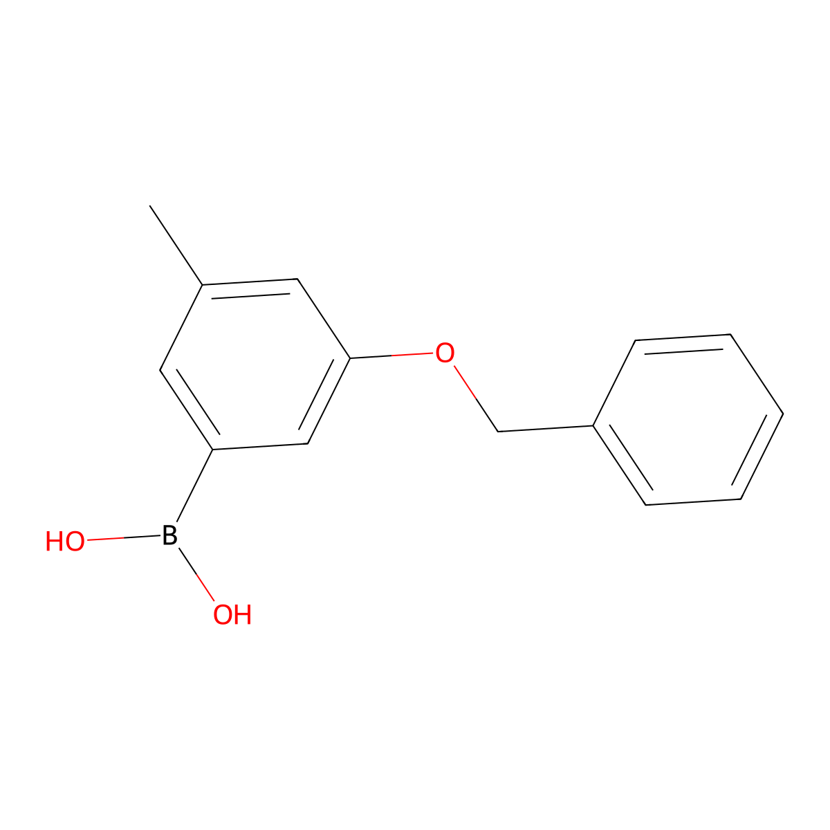 (3-(Benzyloxy)-5-methylphenyl)boronic acid molecular structure, CAS 1256355-61-9