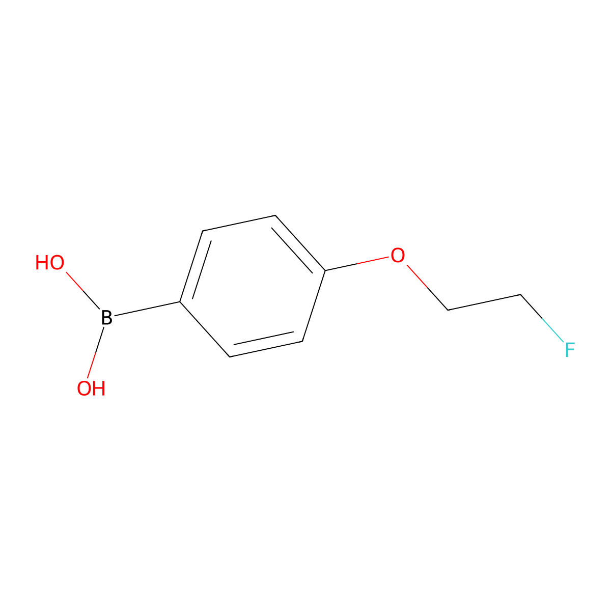 4-(2-Fluoroethoxy)phenylboronic acid molecular structure, CAS 1256355-63-1