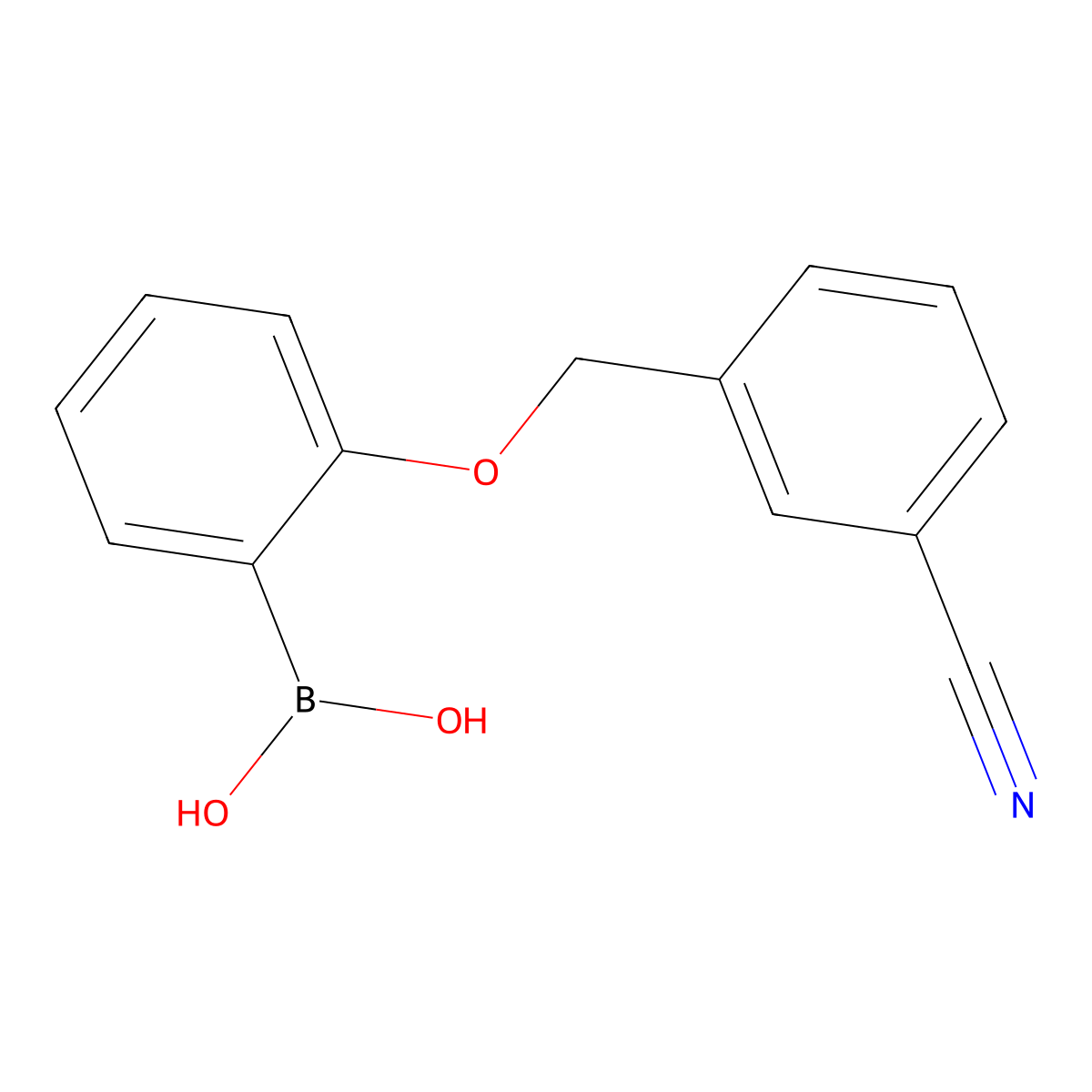 2-(3-Cyanophenylmethoxy)phenylboronic acid molecular structure, CAS 1256355-67-5