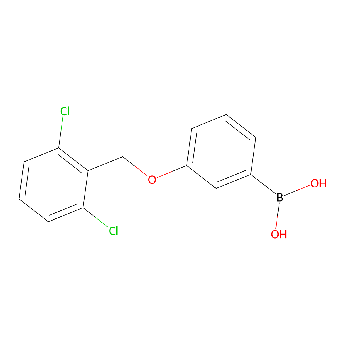 3-(2,6-Dichlorophenylmethoxy)phenylboronic acid molecular structure, CAS 1256355-68-6