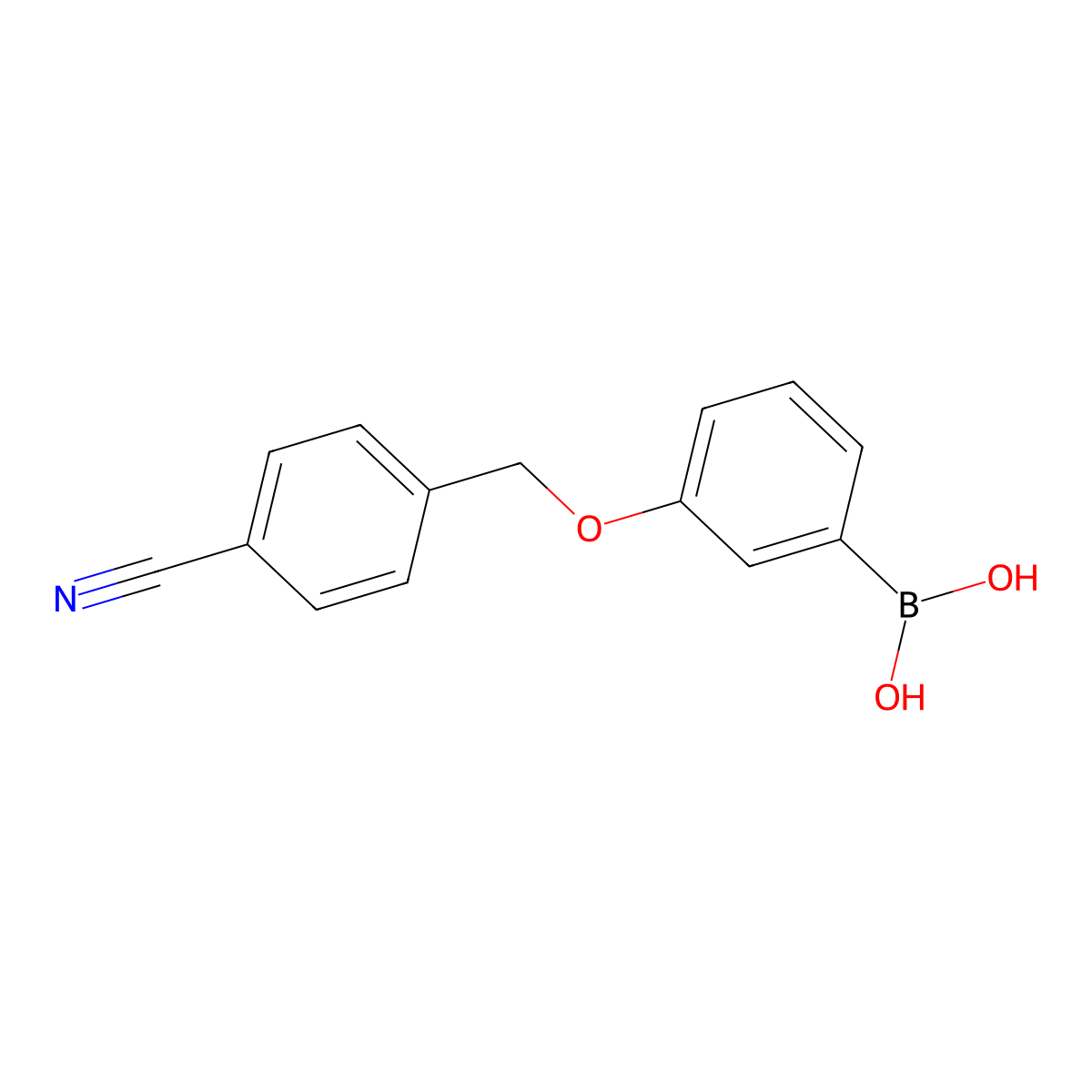 3-(4-Cyanophenylmethoxy)phenylboronic acid molecular structure, CAS 1256355-72-2