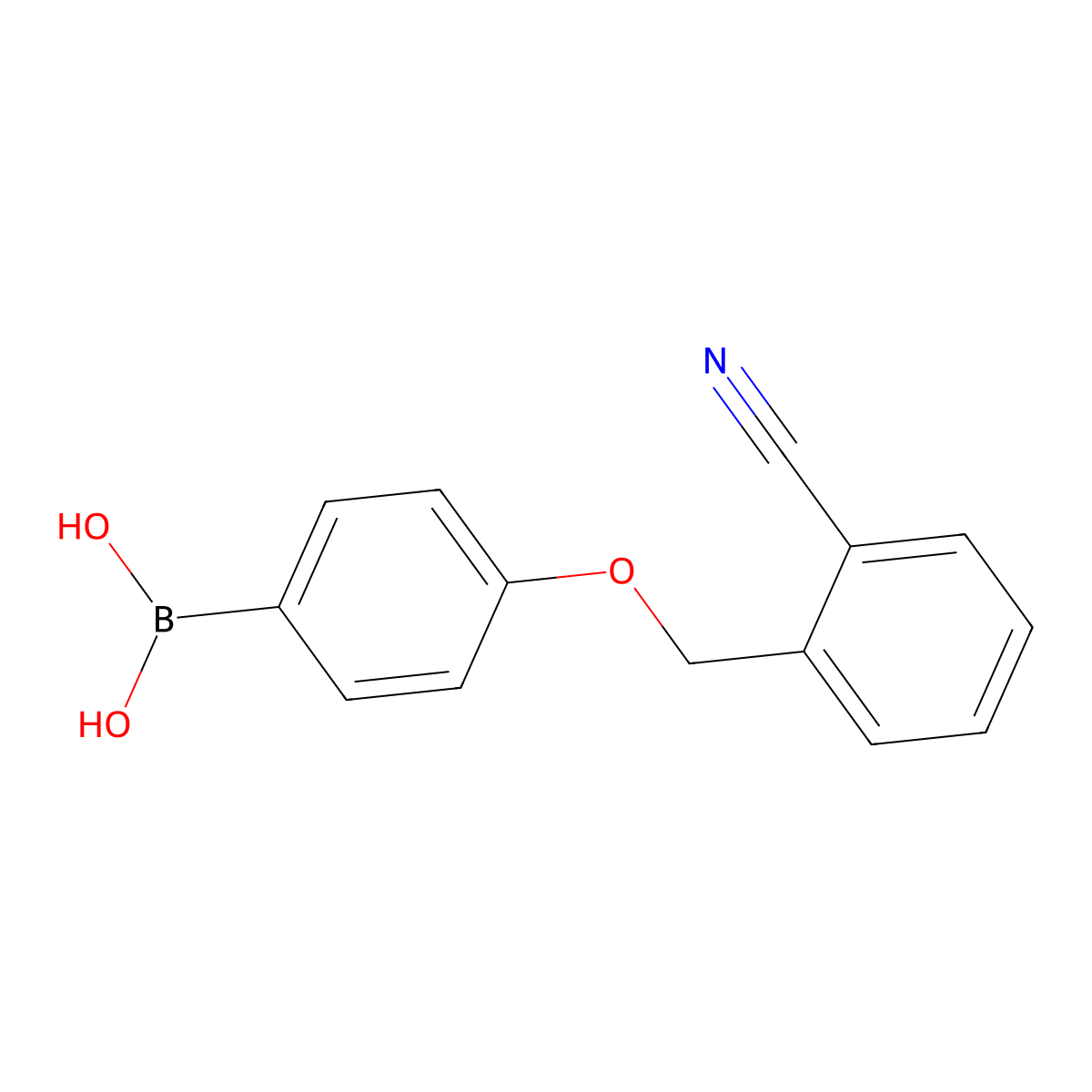 4-(2-Cyanophenylmethoxy)phenylboronic acid molecular structure, CAS 1256358-43-6