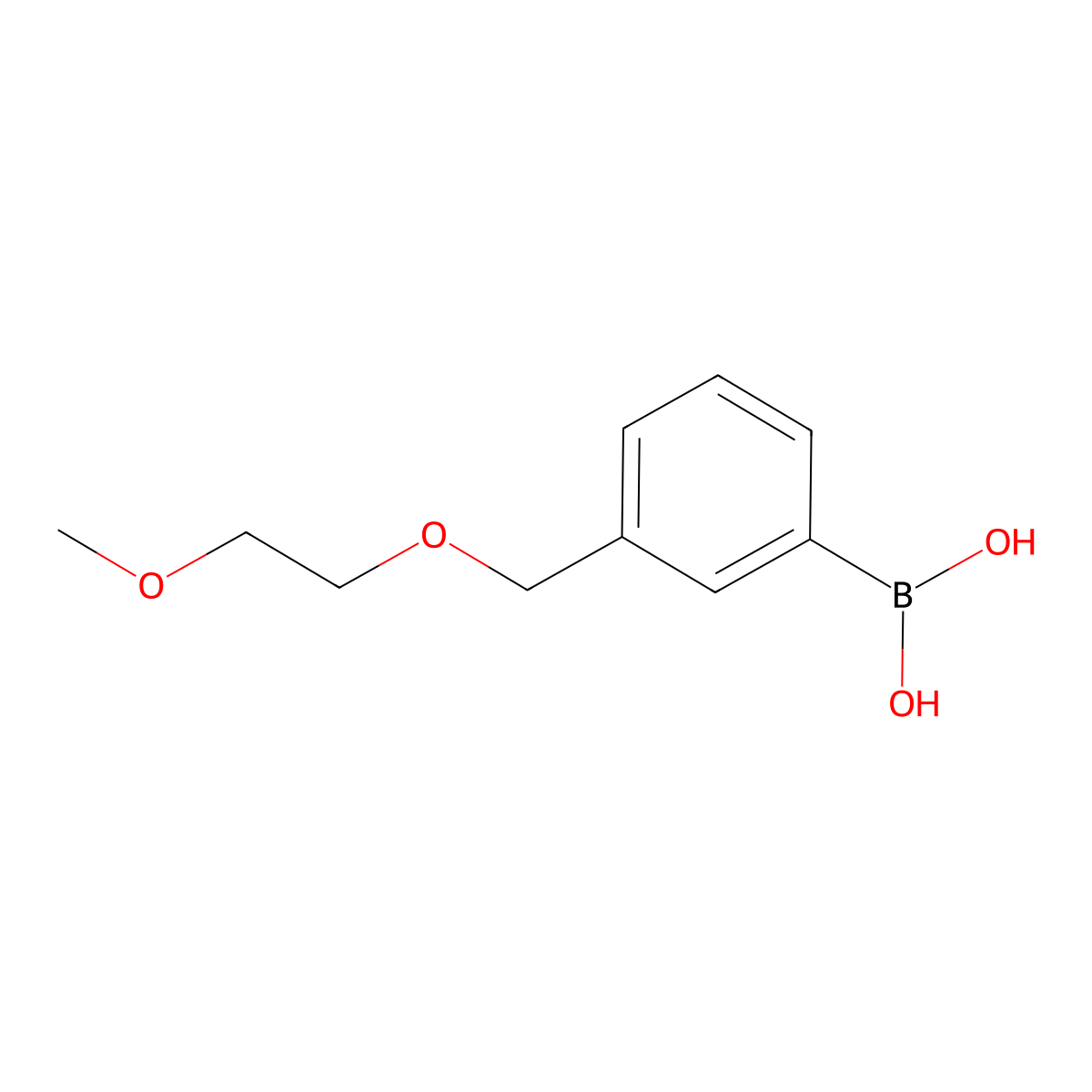 {3-[(2-Methoxyethoxy)methyl]phenyl}boronic acid molecular structure, CAS 1256358-61-8