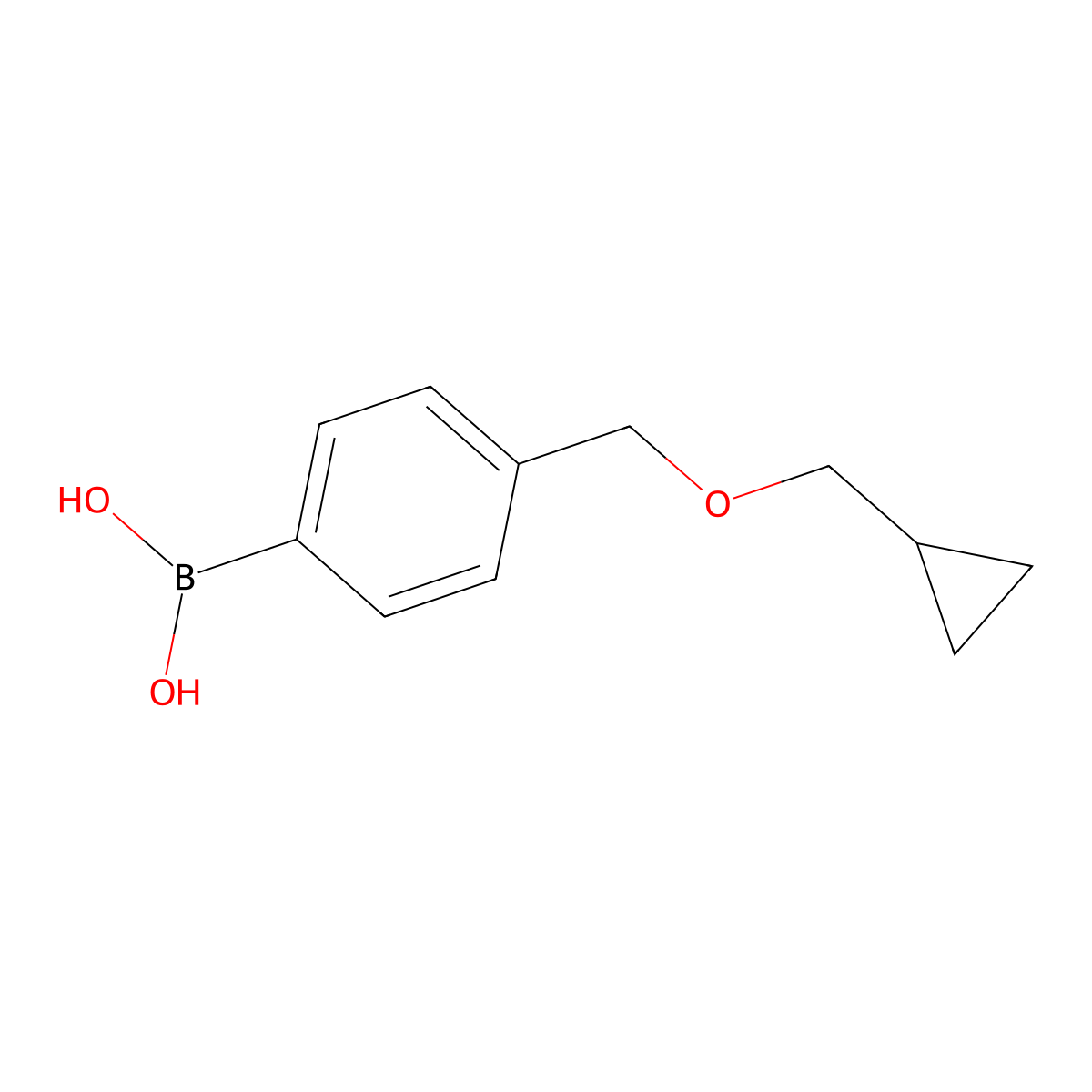 4-[(Cyclopropylmethoxy)methyl]phenylboronic acid molecular structure, CAS 1256358-62-9