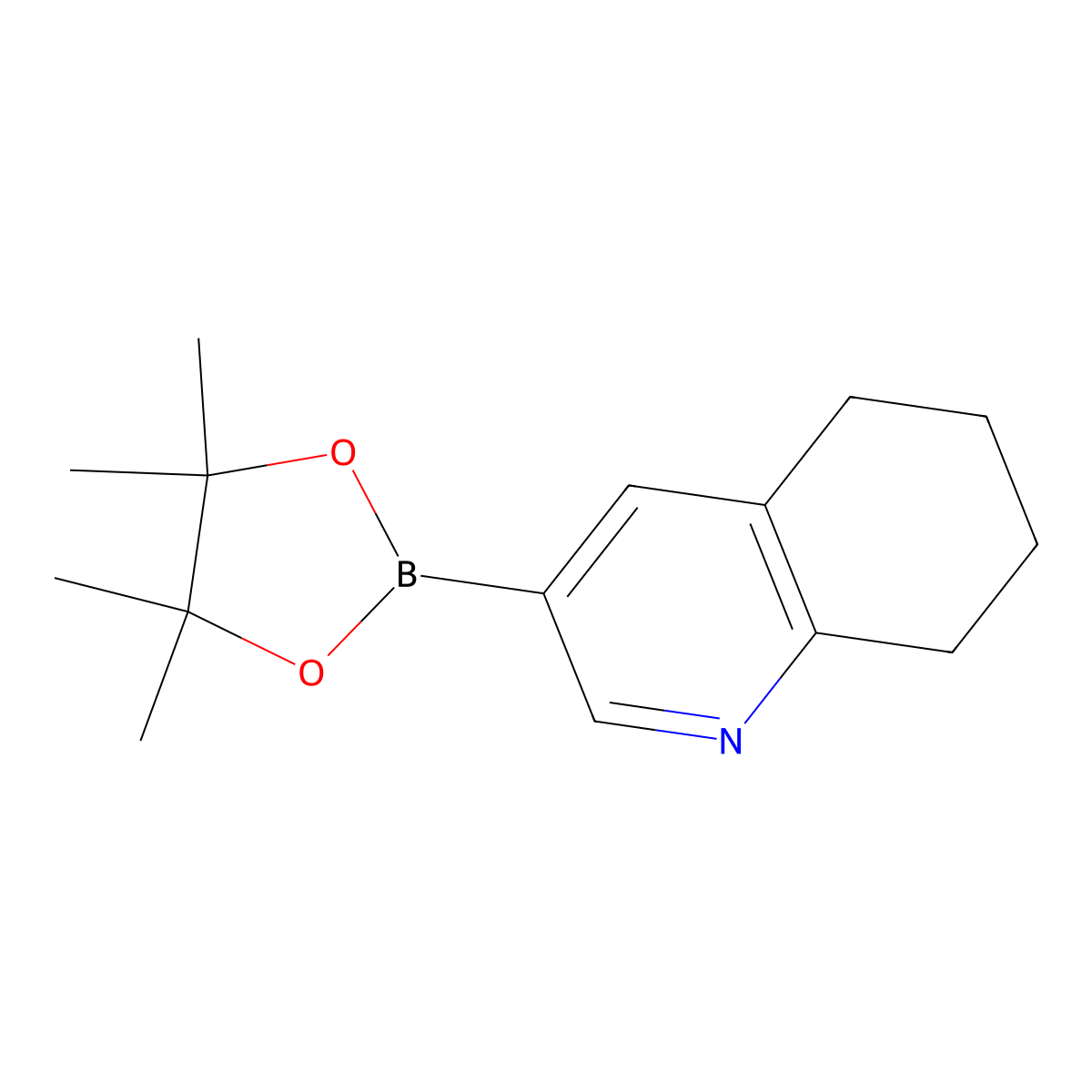 3-(4,4,5,5-Tetramethyl-1,3,2-dioxaborolan-2-yl)-5,6,7,8-tetrahydroquinoline molecular structure, CAS 1256360-50-5
