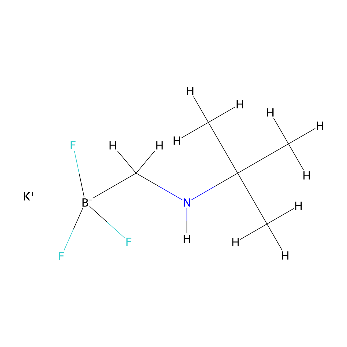Potassium (t-butylaminomethyl)trifluoroborate molecular structure, CAS 1256366-05-8