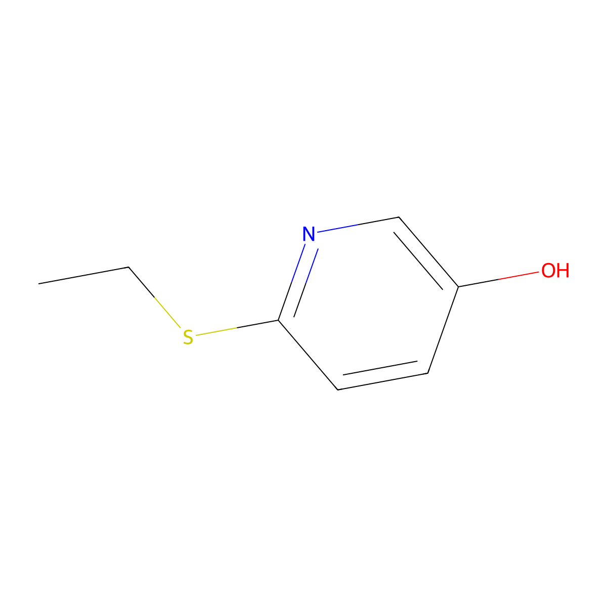6-(Ethylsulfanyl)pyridin-3-OL molecular structure, CAS 1256370-46-3