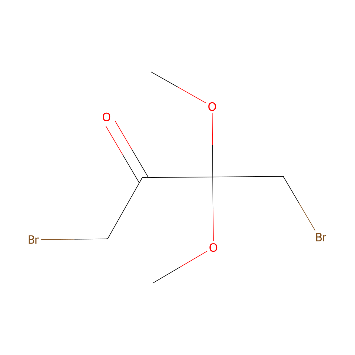 1,4-Dibromo-3,3-dimethoxybutan-2-one molecular structure, CAS 1256374-18-1