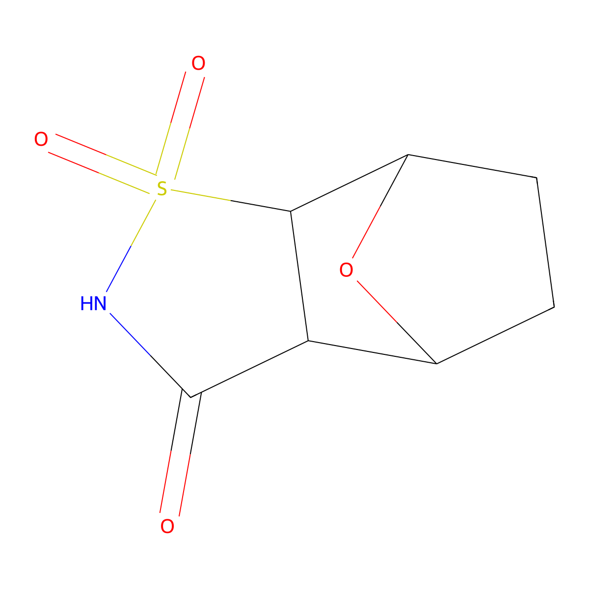5-Hydroxy-10-oxa-3lambda6-thia-4-azatricyclo[5.2.1.0,2,6]dec-4-ene-3,3-dione molecular structure, CAS 125638-25-7