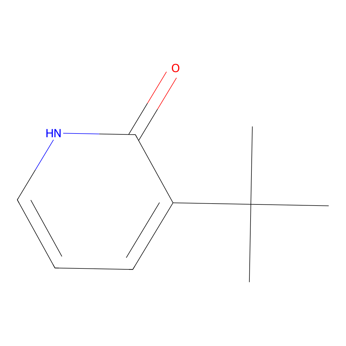 3-Tert-butyl-1,2-dihydropyridin-2-one molecular structure, CAS 125641-60-3