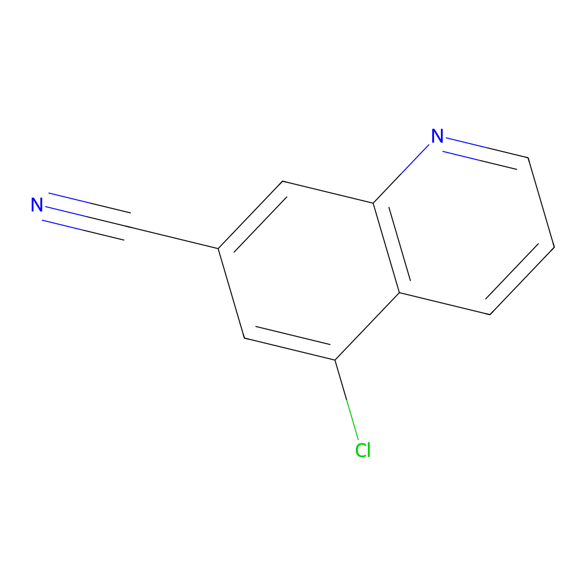 5-Chloroquinoline-7-carbonitrile molecular structure, CAS 1256463-65-6