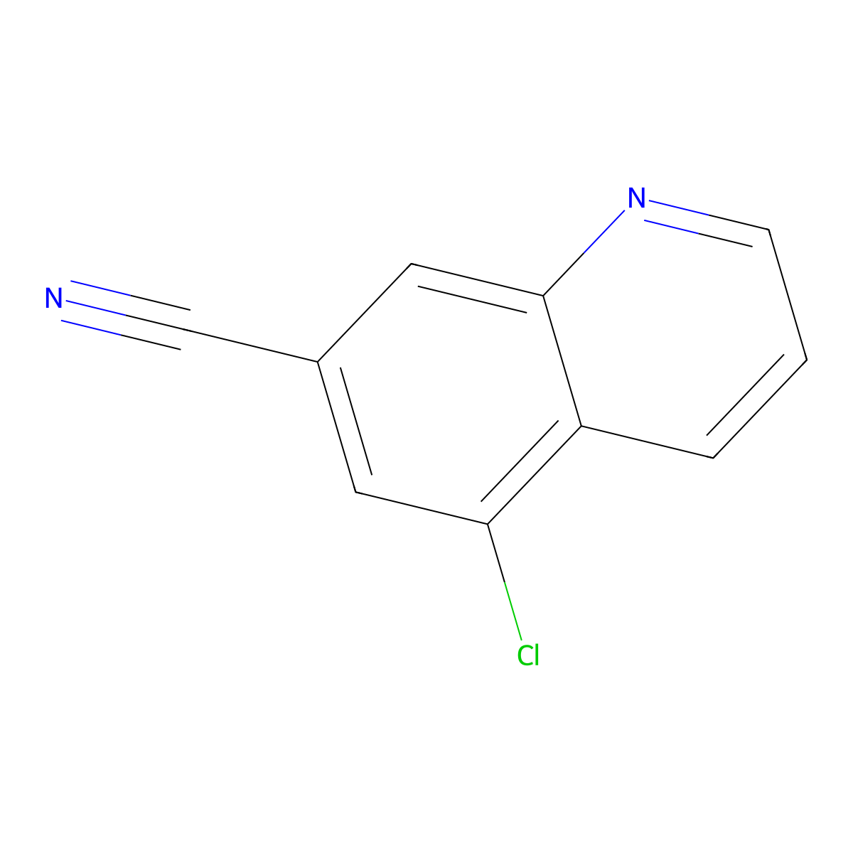 5-Chloroquinoline-7-carbonitrile molecular structure, CAS 1256463-65-6