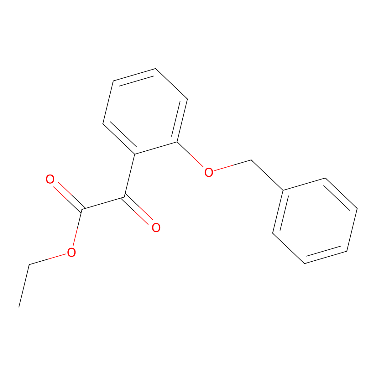 Ethyl 2-(2-(benZyloxy)phenyl)-2-oxoacetate molecular structure, CAS 1256466-42-8