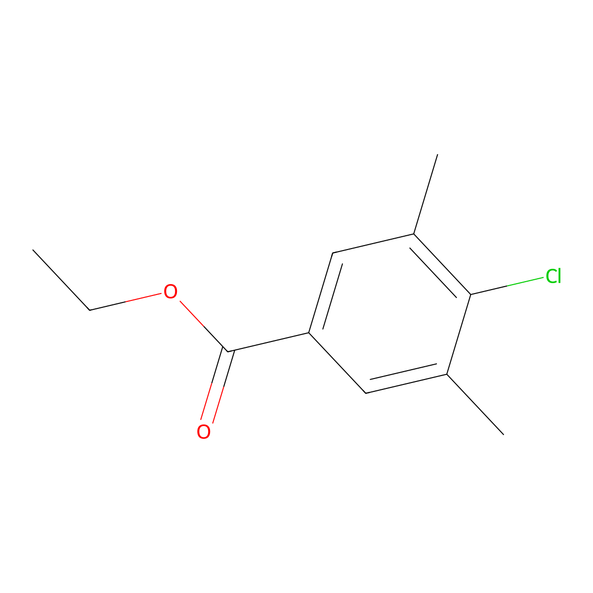 Ethyl 4-chloro-3,5-dimethylbenzoate molecular structure, CAS 1256466-44-0