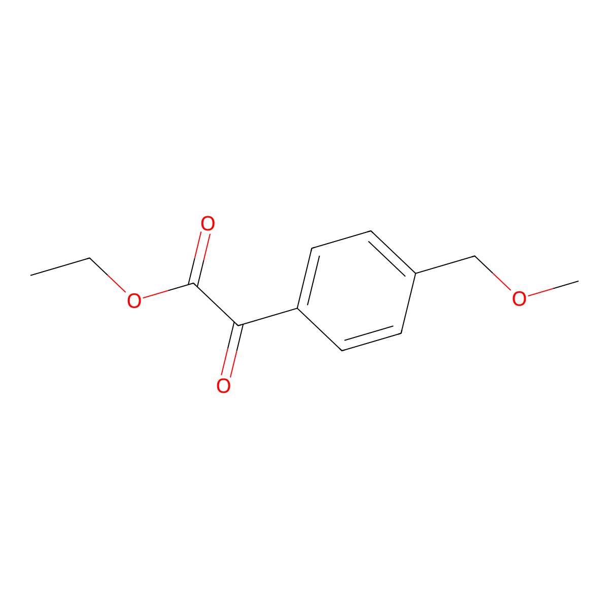 (4-Methoxymethylphenyl)oxoacetic acid ethyl ester molecular structure, CAS 1256466-74-6