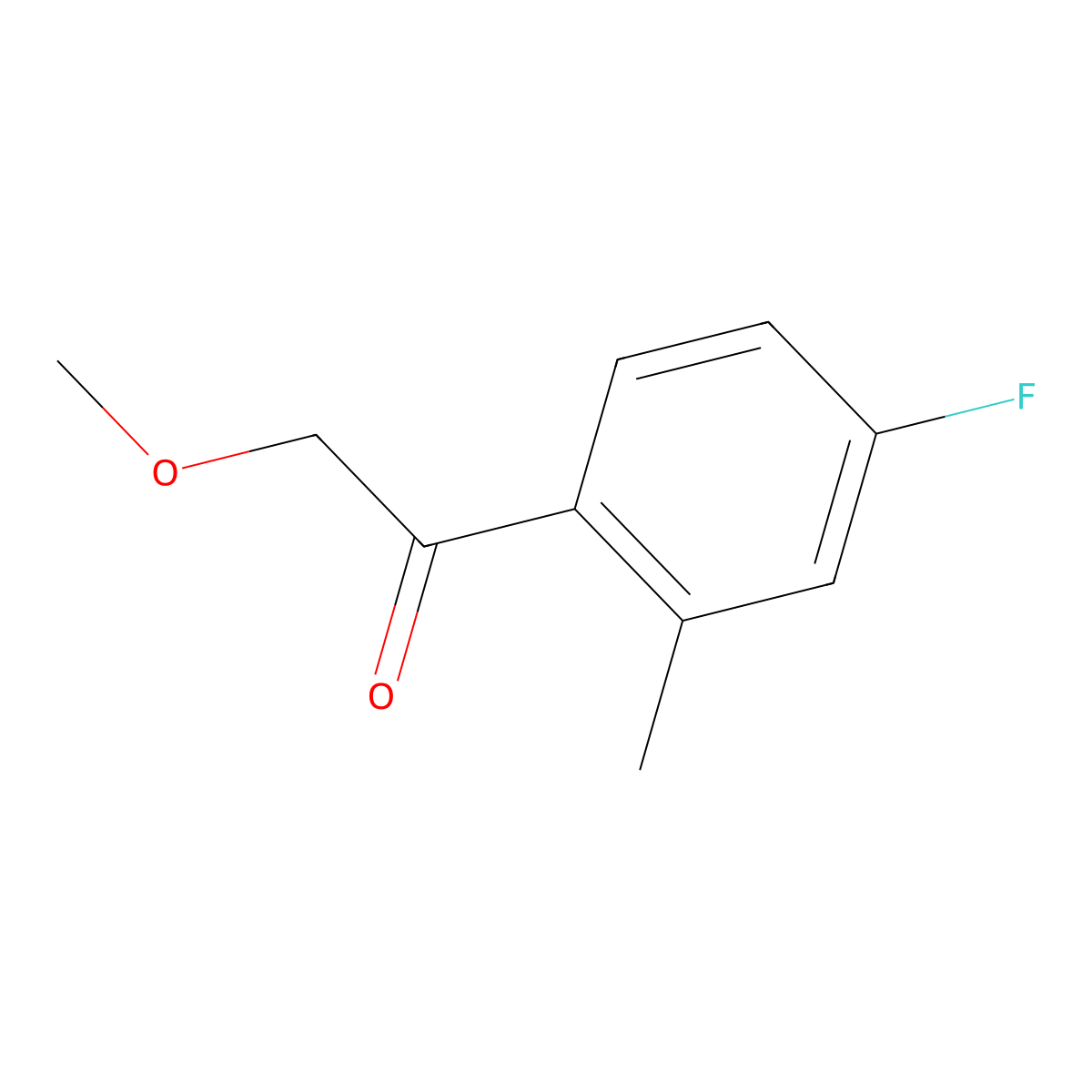 1-(4-Fluoro-2-methylphenyl)-2-methoxyethanone molecular structure, CAS 1256466-81-5