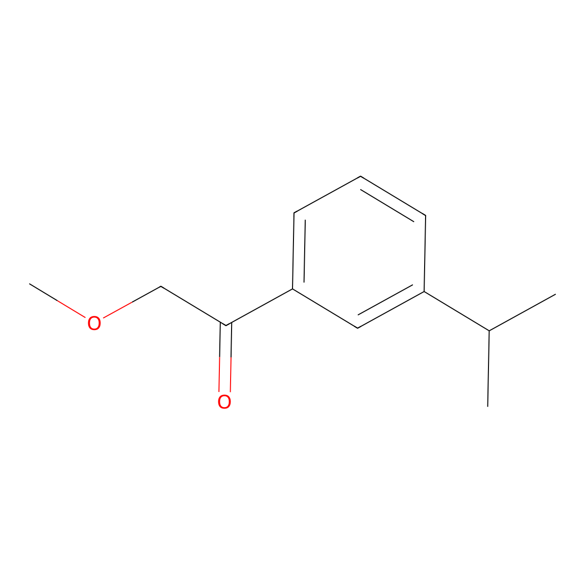 1-(3-Isopropylphenyl)-2-methoxyethanone molecular structure, CAS 1256466-89-3