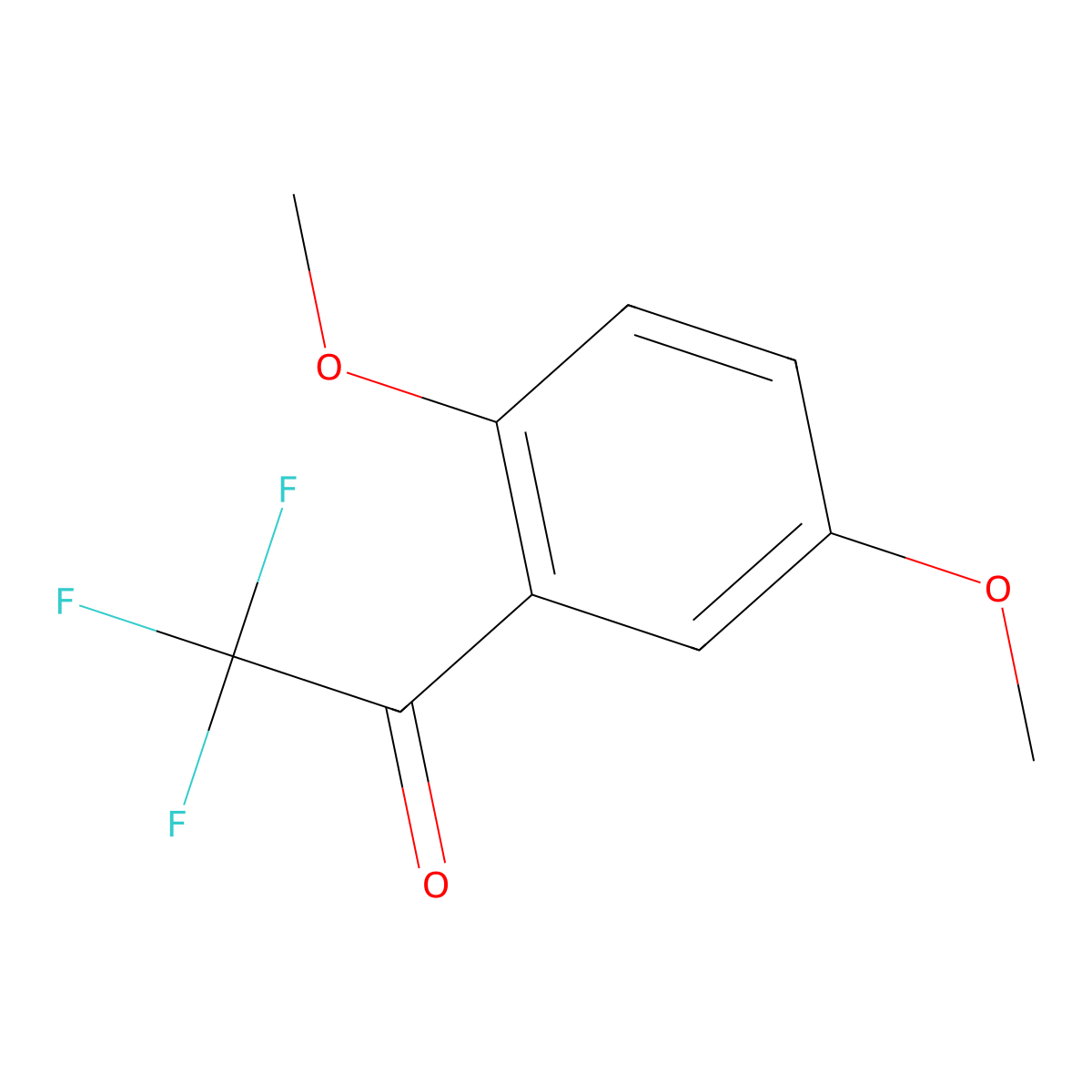 1-(2,5-Dimethoxyphenyl)-2,2,2-trifluoroethanone molecular structure, CAS 1256466-93-9