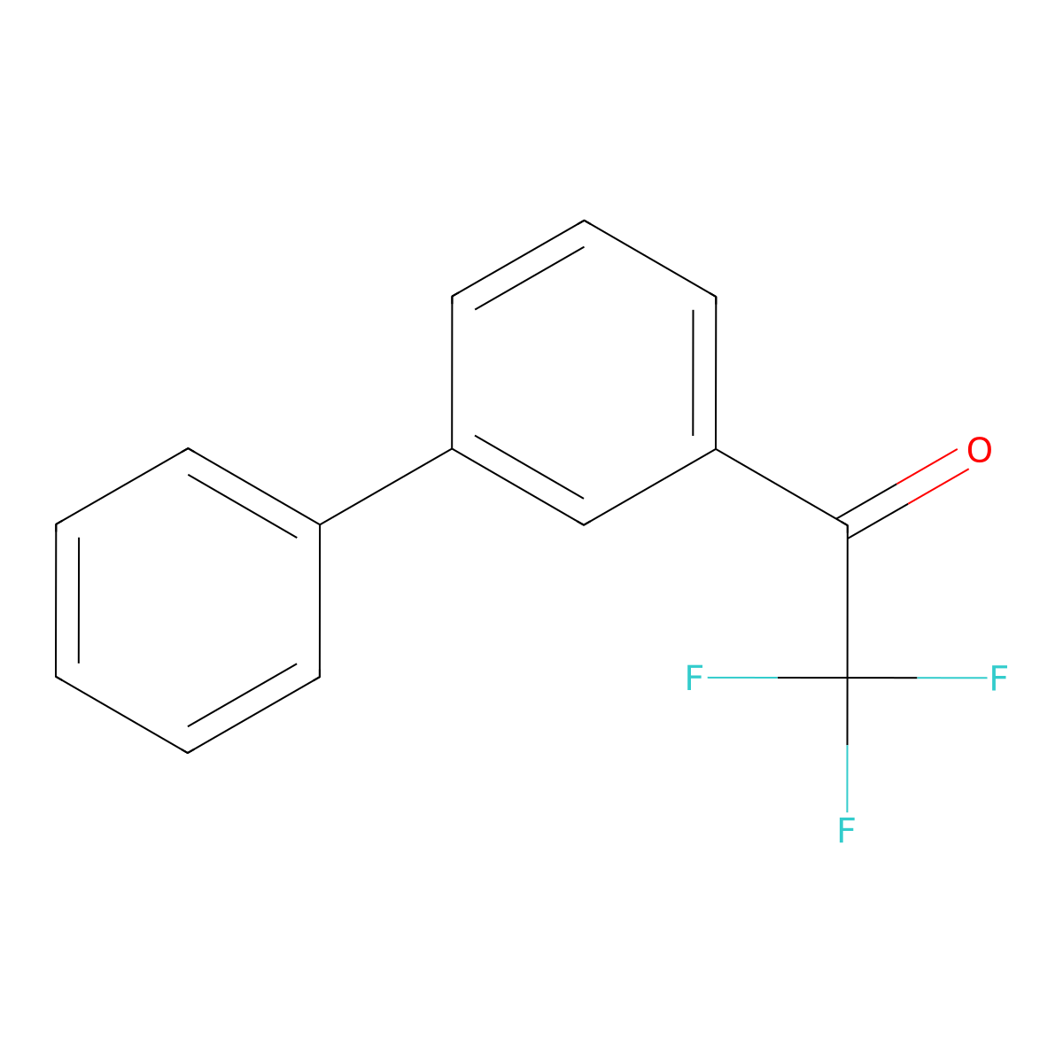 3'-Phenyl-2,2,2-trifluoroacetophenone molecular structure, CAS 1256466-96-2