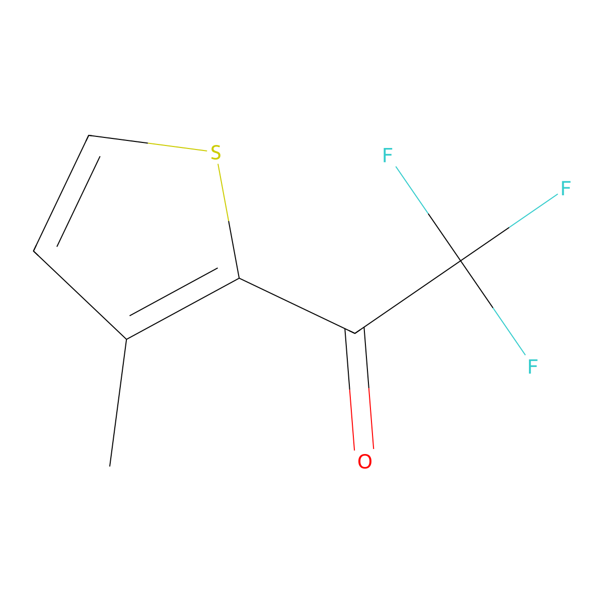 3-Methyl-2-trifluoroacetylthiophene molecular structure, CAS 1256466-99-5