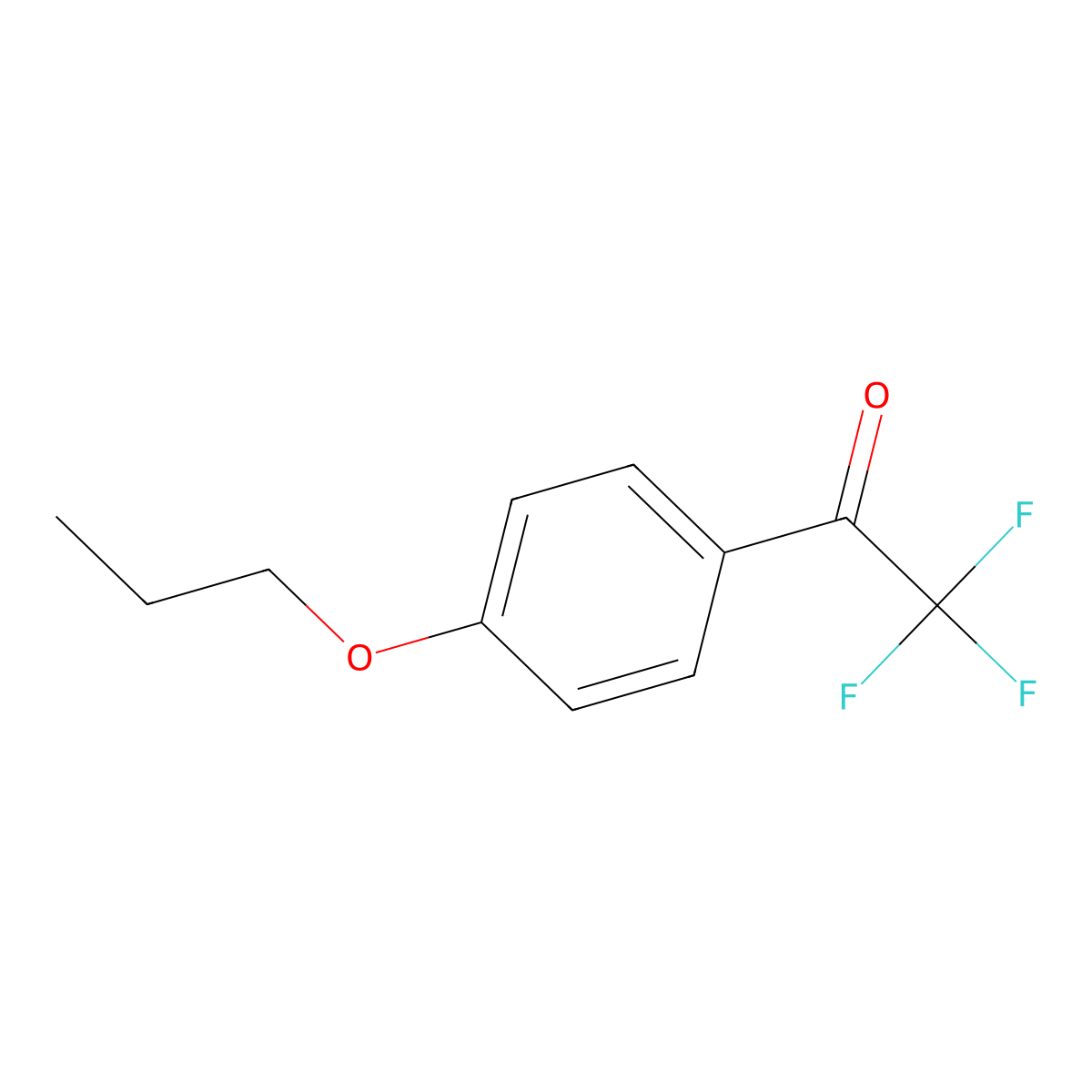 4'-n-Propoxy-2,2,2-trifluoroacetophenone molecular structure, CAS 1256467-04-5