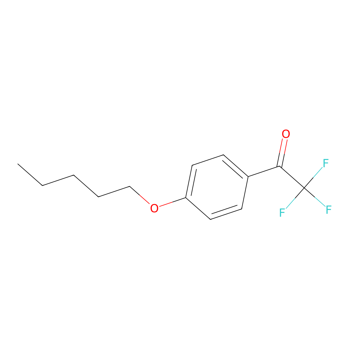 4'-n-Pentoxy-2,2,2-trifluoroacetophenone molecular structure, CAS 1256467-18-1