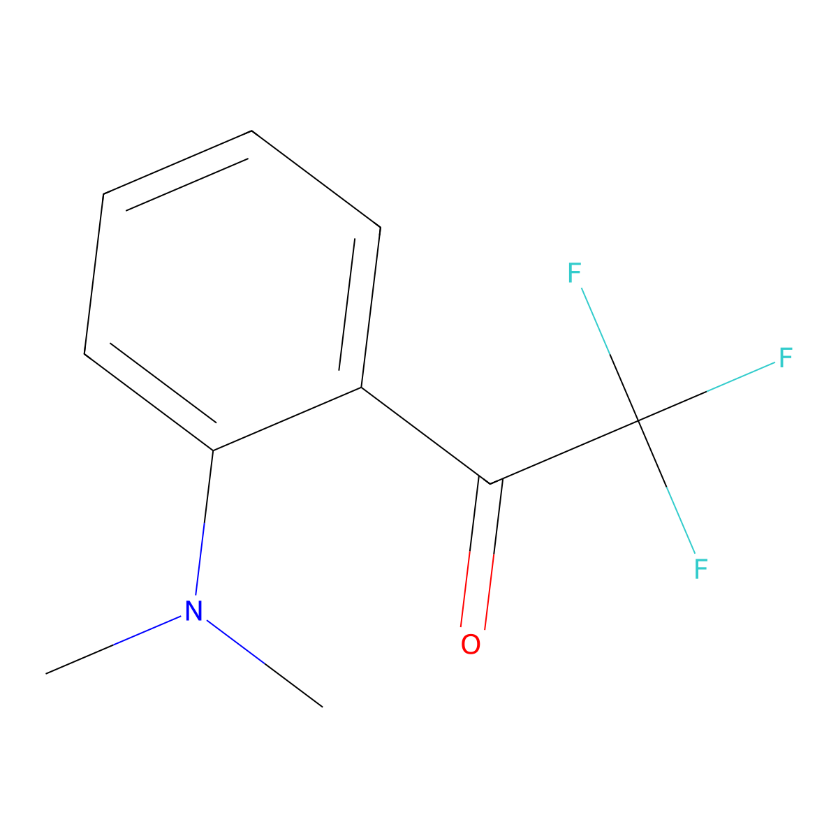 1-(2-(Dimethylamino)phenyl)-2,2,2-trifluoroethanone molecular structure, CAS 1256467-19-2