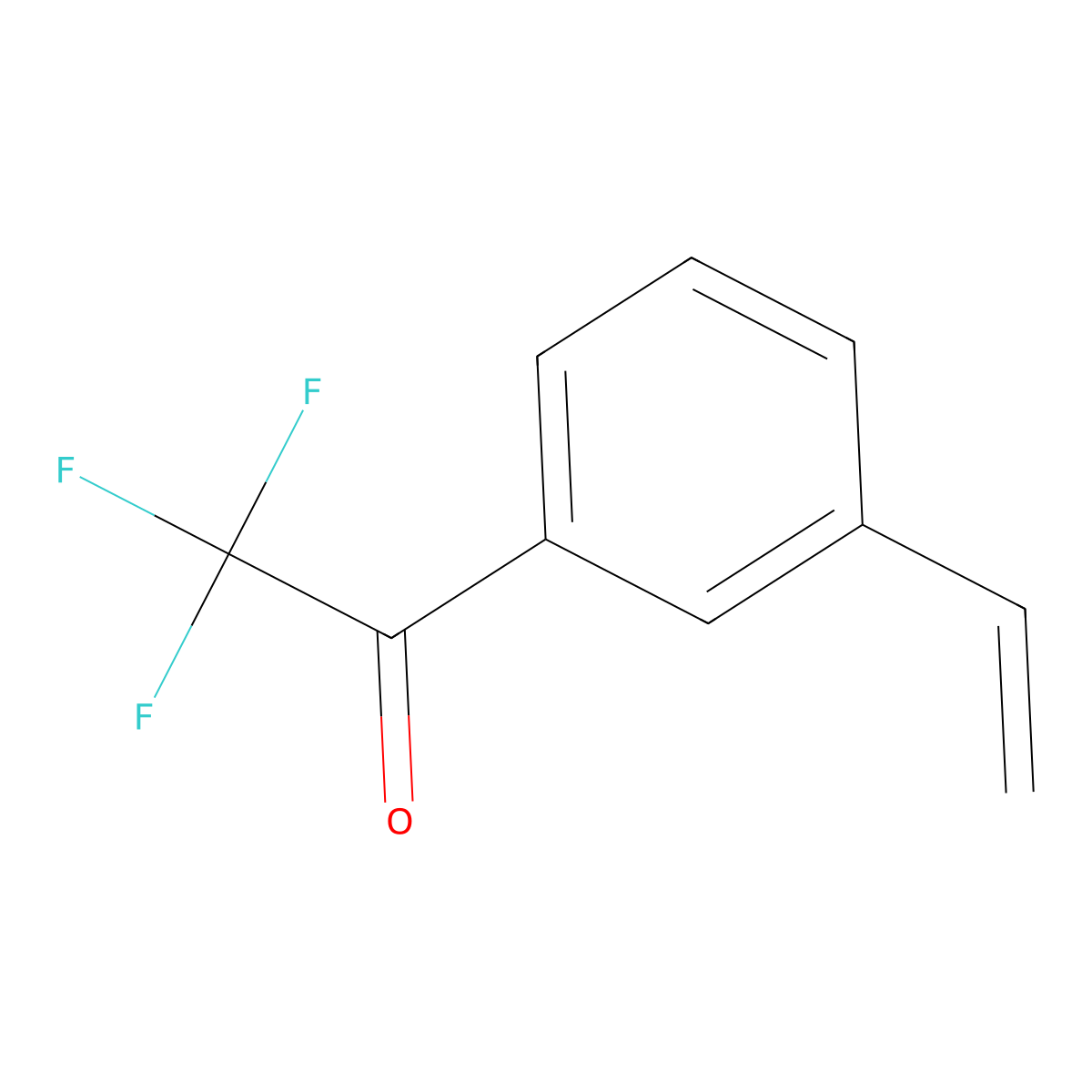2,2,2-Trifluoro-1-(3-vinylphenyl)ethanone molecular structure, CAS 1256467-22-7