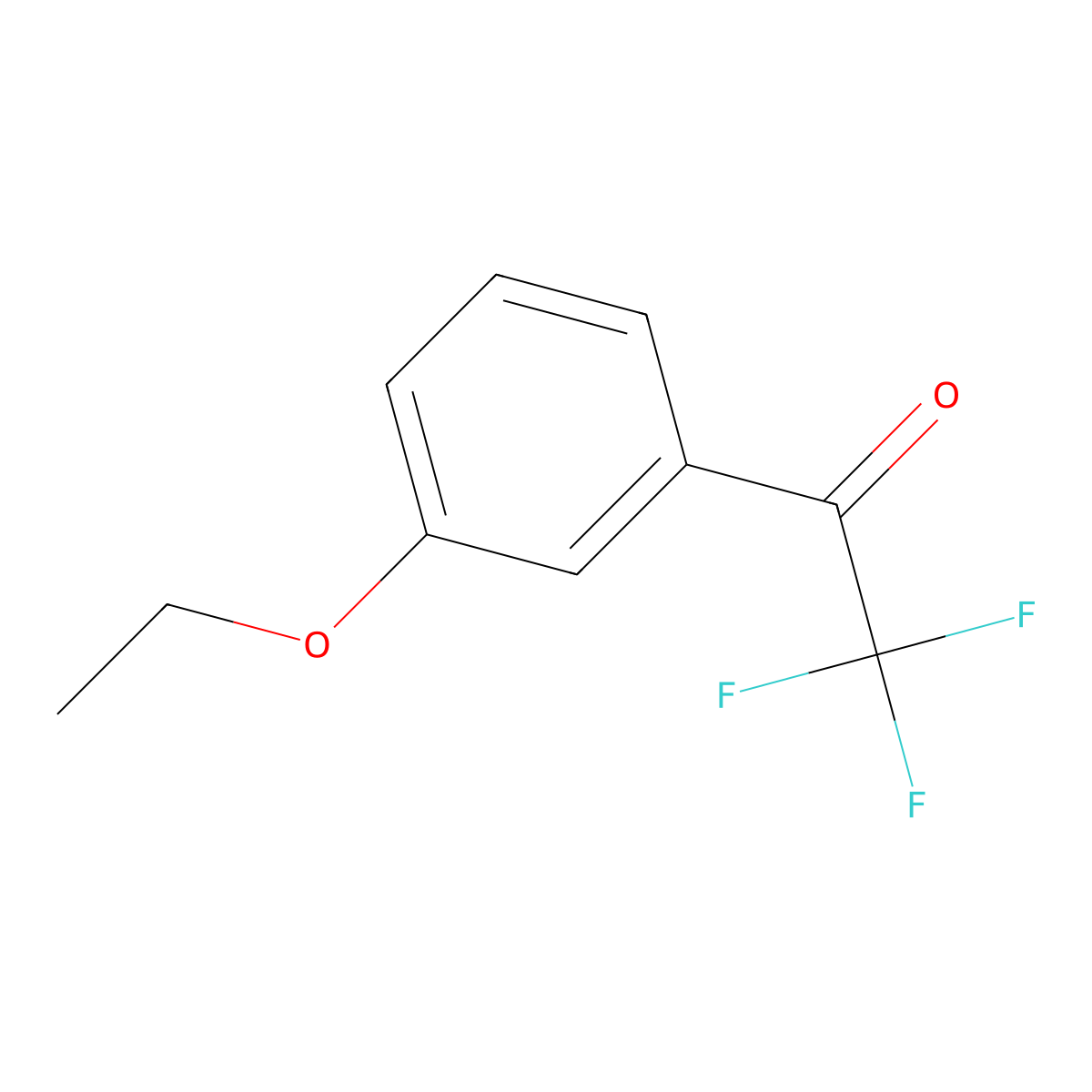1-(3-Ethoxyphenyl)-2,2,2-trifluoroethanone molecular structure, CAS 1256467-24-9