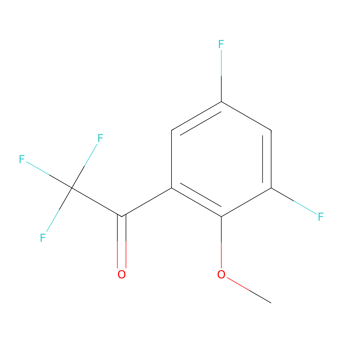 1-(3,5-Difluoro-2-methoxyphenyl)-2,2,2-trifluoroethanone molecular structure, CAS 1256467-27-2