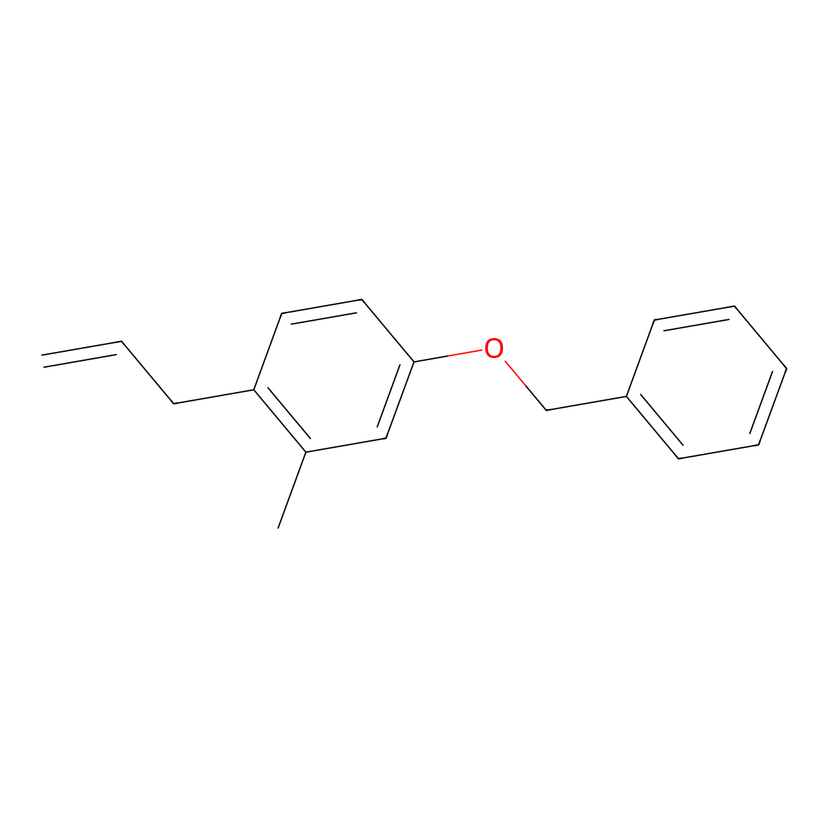 4-(Benzyloxy)-2-methyl-1-(prop-2-en-1-yl)benzene molecular structure, CAS 1256467-43-2